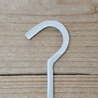 ポッシュリビング Sフック ロングM　W4×D0.5×H28cm アルミニウム 63989 1個（直送品）