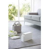 山崎実業 スリムプラスチックバッグケース タワー tower ホワイト 3976 1個