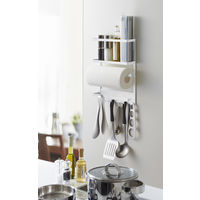 山崎実業 マグネット冷蔵庫サイドラック プレート tower ホワイト 2907 1個