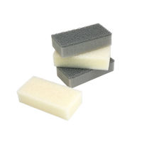 （数量限定・特価品）キッチンスポンジ 三ツ星スポンジ キズをつけにくい ソフトスポンジ ホワイト グレー 日本製 1パック（4個入）ワイズ