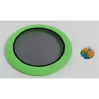 ゼット学校体育 羽根つきネット 緑橙2枚組 体つくり・レクリエーション ZF2020 1セット(1組入×1)（直送品）