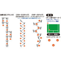 ゼット学校体育 フットワークコーン10個入りセット ZS4012 1セット(10個入×2)（直送品）