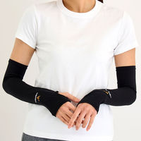 VENEX(ベネクス) ロングアームカバー L ブラック 6125 1組（直送品）