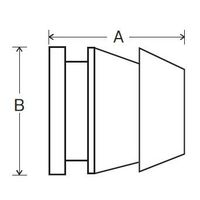 エスコ 12mm ダボ棚受(M8 メス/4個) EA951E-89 1セット(27袋)（直送品）