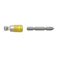 エスコ 3/8”DR(9.5sq) ソケットアダプター(ビット交換式) EA618AX-136 1セット(4個)（直送品）
