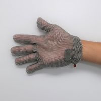 エスコ [M/230mm] 手袋(5本指/ステンレス製/左右兼用) EA354SE-22A 1枚（直送品）