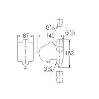 エスコ G1/2xG3/4 散水用タイマー(ソーラー式) EA124LR-11B 1個（直送品）