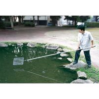 エスコ 1800ー2850mm 浅型すくい網(伸縮式) EA340XG-15 1本（直送品）