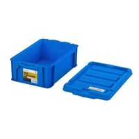 エスコ 439x287x146mm 収納ボックス(ブルー) EA506LD-25BA 1セット(6個)（直送品）