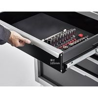 エスコ 740x470x910mm/5段 ツールワゴン EA956AB-16 1台（直送品）