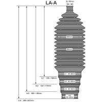 JTC ステアリングブーツAタイプ1個 LA-A-1X 1個 507-3587（直送品）