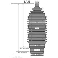 JTC ステアリングブーツBタイプ1個 LA-B-1X 1個 507-3656（直送品）
