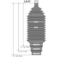 JTC ステアリングブーツCタイプ1個 LA-C-1X 1個 507-0470（直送品）
