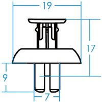JTC 汎用クリップ(10ケ入り) RD66 1袋(10個) 506-8868（直送品）