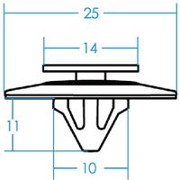 JTC 汎用クリップ(10ケ入り) RD67 1袋(10個) 507-2053（直送品）