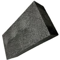 ウッドプラスチックテクノロジー ウッドプラスチック リサイクル樹脂ブロック 200mm×400mm×90mm 黒 BLOCK 90 1個（直送品）