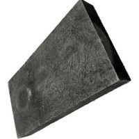 ウッドプラスチックテクノロジー ウッドプラスチック リサイクル樹脂ブロック 200mm×400mm×45mm 黒 BLOCK 45 1個（直送品）