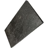 ウッドプラスチックテクノロジー ウッドプラスチック リサイクル樹脂ブロック 200mm×400mm×20mm 黒 BLOCK 20 1個（直送品）