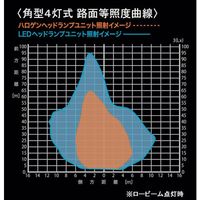 小糸製作所 小糸 LEDヘッドライトランプユニット 24V専用 角型4灯式ハイ専用 4LEDRSB-1-24 1個 361-9377（直送品）