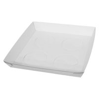 ノーブランド カップホルダー 4個用 8~16オンス対応 白 400枚セット FT41-0400-AS 1セット(400枚入)（直送品）