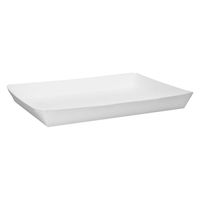 ノーブランド 食品用 紙トレー 耐油耐水 白 300枚セット 間口283×190mm FT36-0300-AS 1セット(300枚入)（直送品）