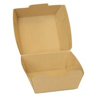 ノーブランド テイクアウト フードボックス 茶 400枚セット 間口120×120mm FT14-0400-AS 1セット(400枚入)（直送品）