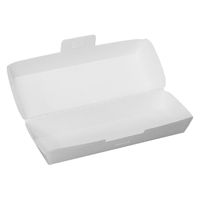 ノーブランド テイクアウト フードボックス 白 600枚セット 間口200×74mm FT13-600-AS 1セット(600枚入)（直送品）