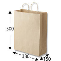 シモジマ 25チャームバッグ KA 未晒無地 003282410 1束(50枚)