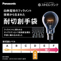 パナソニック タングステン耐切創手袋「デイリーユース」 レギュラーシリーズ SS ブルー WKTG3TA 1双