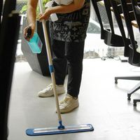 MQ・Duotex プレミアムモップクロス47cm ブルー 交換用 1枚 イーオクト　マイクロファイバーモップ