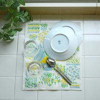 e.oct スポンジワイプ 点と線模様製作所 夏の村　水切り 346426 1個