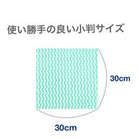 カウンタークロス D-cloth ハーフ 約30×30cm 不織布 ボックスタイプ グリーン 1箱（100枚入）大日産業