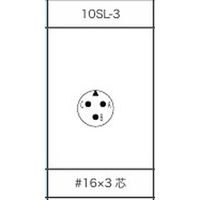 第一電子工業 MS非防水丸形 ボックスレセプタクル ハンダ付け結線用コネクタ オス 3芯 D/MS3102A10SL-3P 1個（直送品）