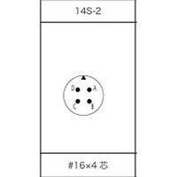 第一電子工業 MS非防水丸形 ボックスレセプタクル ハンダ付け結線用コネクタ オス 4芯 D/MS3102A14S-2P 1個（直送品）