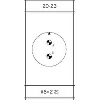 第一電子工業 MS非防水丸形 ボックスレセプタクル ハンダ付け結線用コネクタ メス 2芯 D/MS3102A20-23S 1個（直送品）