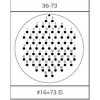 第一電子工業 MS非防水丸形 ボックスレセプタクル ハンダ付け結線用コネクタ メス 73芯 D/MS3102A36-73S 1個（直送品）