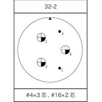 第一電子工業 MS非防水丸形 ストレートプラグ ハンダ付け結線用コネクタ オス 5芯 D/MS3106A32-2P 1個（直送品）