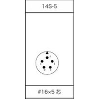第一電子工業 MS非防水丸形 ストレートプラグ(分割シェル)  ハンダ付け結線用コネクタ メス 5芯 D/MS3106B14S-5S 1個（直送品）