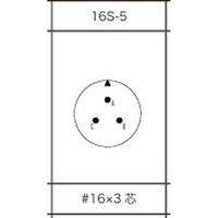 第一電子工業 MS非防水丸形 ストレートプラグ(分割シェル)  ハンダ付け結線用コネクタ メス 3芯 D/MS3106B16S-5S 1個（直送品）
