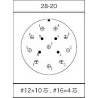 第一電子工業 MS非防水丸形 ストレートプラグ(分割シェル) ハンダ付け結線用コネクタ オス 14芯 D/MS3106B28-20P 1個（直送品）
