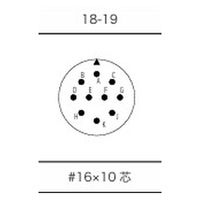 第一電子工業 MS非防水丸形 ライトアングルプラグ(分割シェル)ハンダ付け結線用コネクタ オス 10芯 D/MS3108B18-19P 1個（直送品）