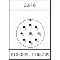 第一電子工業 MS非防水丸形 ライトアングルプラグ(分割シェル) ハンダ付け結線用コネクタ オス 9芯 D/MS3108B20-16P 1個（直送品）