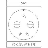 第一電子工業 MS非防水丸形 ライトアングルプラグ(分割シェル) ハンダ付け結線用コネクタ メス 5芯 D/MS3108B32-1S 1個（直送品）