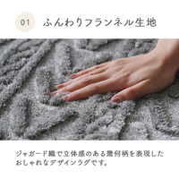 イケヒコ アルテラ ジャガードラグ 1800×1800mm ベージュ 1280900021203 1枚（直送品）