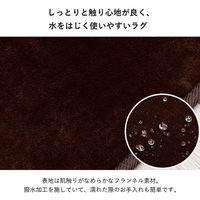 イケヒコ ウード 無地ラグ 1850×1850mm ブラウン 1281291061203 1枚（直送品）