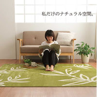 イケヒコ ノーム 柄ラグ 1850×1850mm グリーン 1380000000523 1枚（直送品）