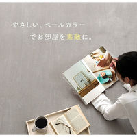 イケヒコ ピオニー2 無地ラグ 1850×1850mm パウダーブルー 1380000025940 1枚（直送品）