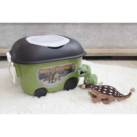 錦化成 おもちゃ箱 ジュラシック・ワールド 窓付きおもちゃ箱 キャスター 413650 1個（直送品）