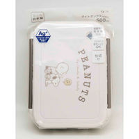 オーエスケー お弁当箱 1段 500ml タイトボックス PEANUTS EVERYDAY 食洗機対応 レンジ対応 抗菌 416726 1個（直送品）