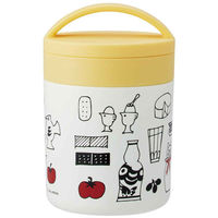 スケーター 弁当箱 300ml スープジャー 抗菌 保温保冷 デリカポット キャラクター リサラーソンキッチン 433987 1個（直送品）